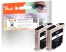318781 - Peach Doppelpack Tintenpatronen schwarz kompatibel zu HP No. 13 bk*2, C4814AE*2