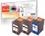 319019 - Peach Spar Pack Plus Druckköpfe Tintenpatronen bk/c kompatibel zu HP No. 56*2, No. 57, SA342AE
