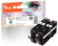 319268 - Peach  Doppelpack Tintenpatrone schwarz kompatibel zu HP No. 655 bk*2, CZ109AE